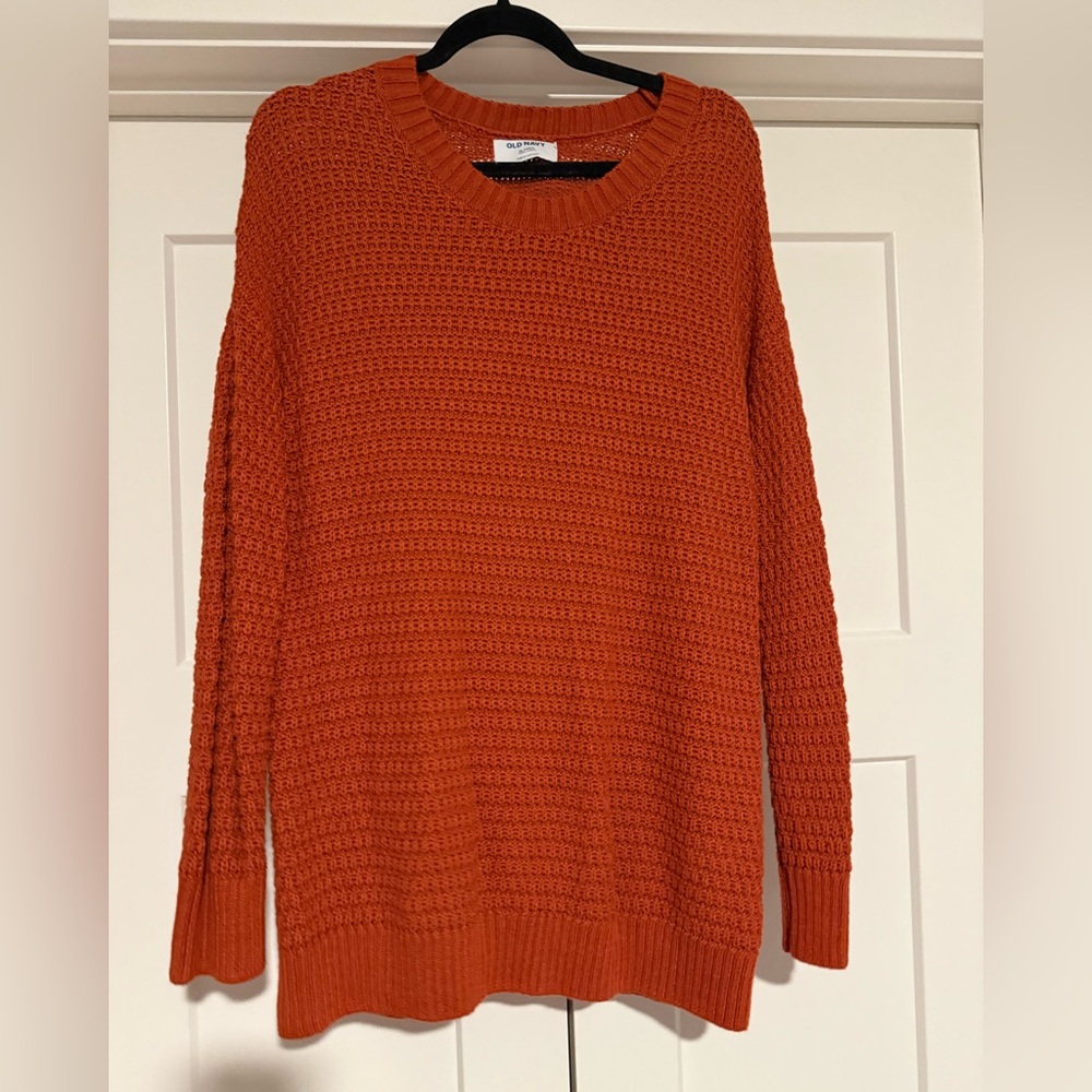 Old Navy orange sweater